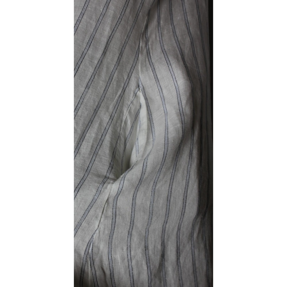 Rosemarie Italy Linen Shirt Dress Relaxed Striped Sardinia Effortless Size Small - Picture 5 of 13